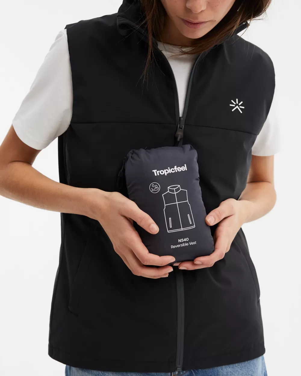 Tropicfeel Jackets & Vests^Women's NS40 Reversible Vest Core Black